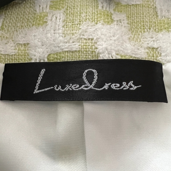 NWOT!! Tassel Fringed Houndstooth Blends Tweed Blazer - Picture 11 of 12